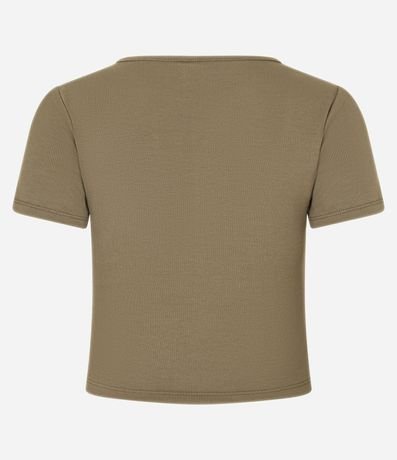 Blusa en Rib con Botones en el Escote 9