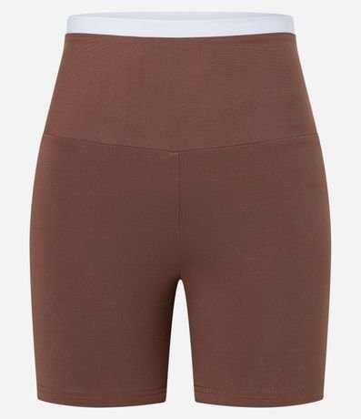 Bermuda Deportiva en Microfibra Acanalada con Cintura Contrastante 5