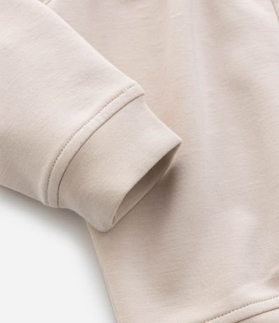 Campera Infantil en Modal con Capucha y Lazo - Talle 0 a 18 Meses 5