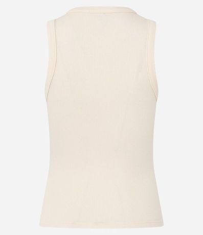 Musculosa en Rib con Botones Delanteros 6