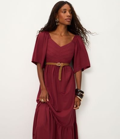 Vestido New Midi con Manga Evasê 1