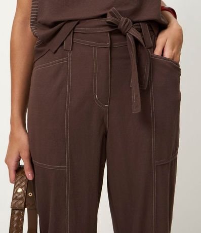 Pantalón Piquet Pespontada con Faixa 6