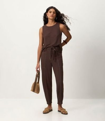 Blusa sin Manga con Detalle Listrado en el Lateral 2