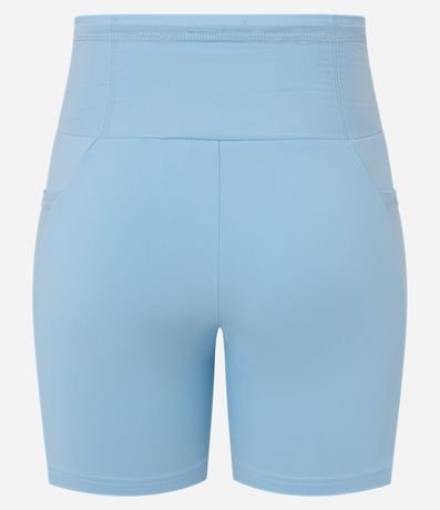 Bermuda Deportiva en Microfibra con Bolsillos y Cintura en Tule 9