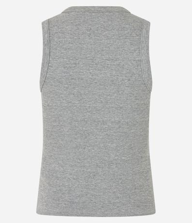 Musculosa en Rib con Botones Delanteros 7