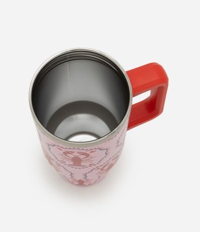 Vaso Térmico Metálico con Pajita y Estampado de Trancadero 1,3L 3