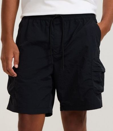 Bermuda Cargo Lisa en Tejido Tecnológico 2