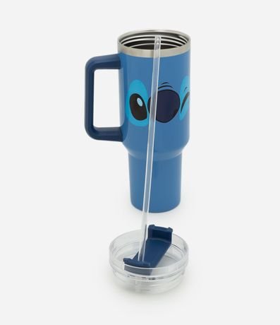 Vaso Térmico con Pajita Reutilizable y Estampado do Stitch 1,3L 4