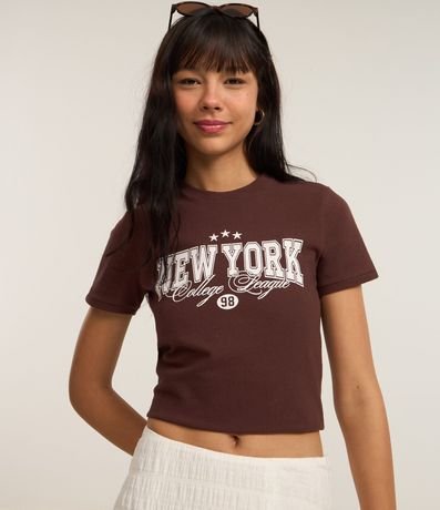 Blusa New T-shirt en Cotton con Estampa New York 3