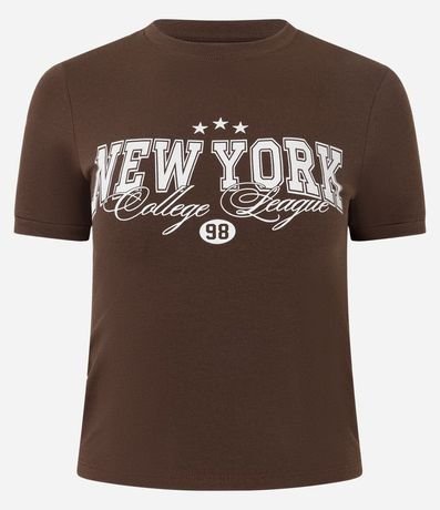 Blusa New T-shirt en Cotton con Estampa New York 6