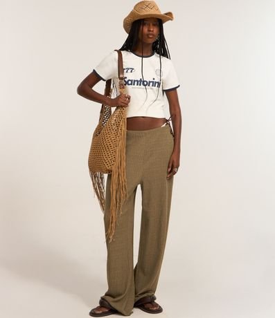 Remera New T-Shirt en Cotton con Estampa Santorini 3