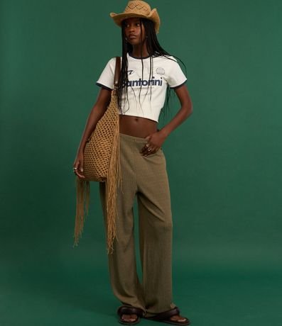 Remera New T-Shirt en Cotton con Estampa Santorini 5