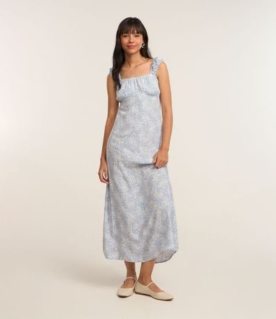 Vestido New Midi en Chalis Floral Liberty 1