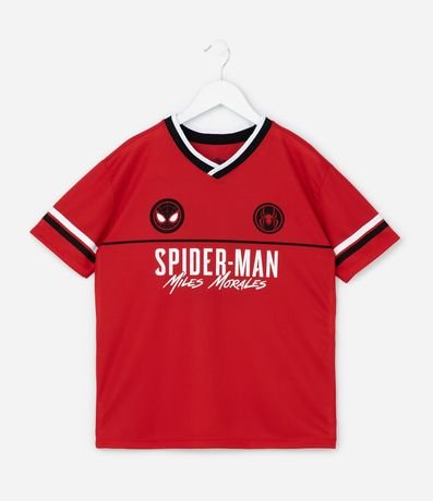 Remera Deportiva Infantil con Estampa Hombre- Araña - Talle 5 a 14 años 1