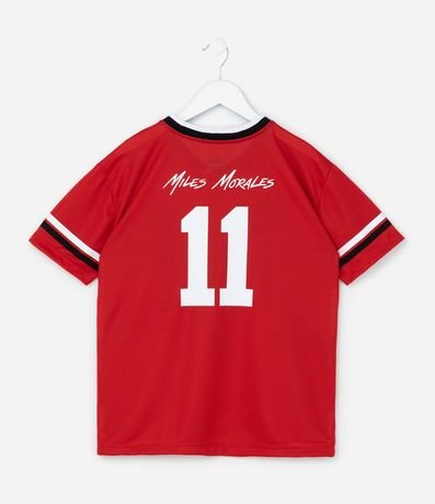 Remera Deportiva Infantil con Estampa Hombre- Araña - Talle 5 a 14 años 2