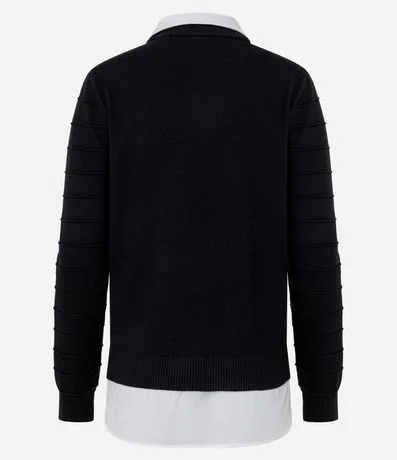 Blusa en Punto con efecto Camada Doble 7