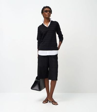 Blusa en Punto con efecto Camada Doble 2