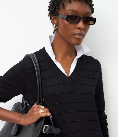 Blusa en Punto con efecto Camada Doble 3