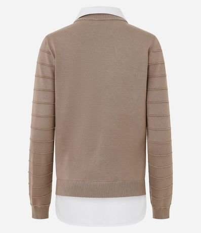 Blusa en Punto con efecto Camada Doble 7