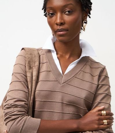 Blusa en Punto con efecto Camada Doble 3