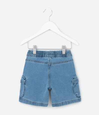 Bermuda Infantil Jeans con Bolsillos Cargo - Talle 1 a 6 años 3