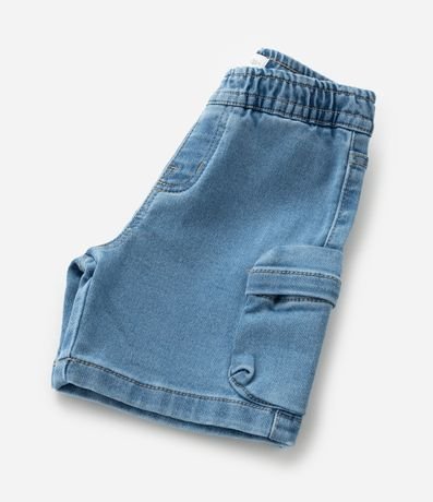 Bermuda Infantil Jeans con Bolsillos Cargo - Talle 1 a 6 años 5