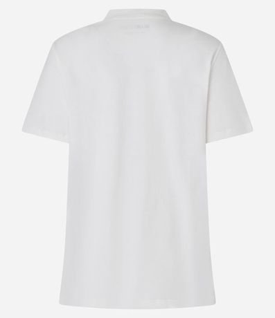 Remera T-shirt en Algodón con Estampa Bordada de Oso 7