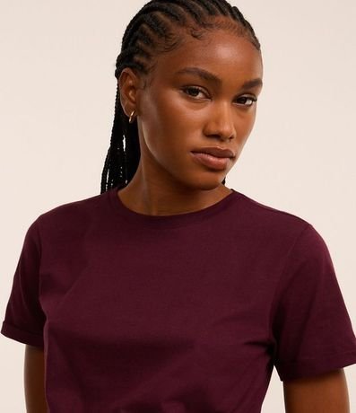 Remera en Media Malla con Manga Corta Doblada 3