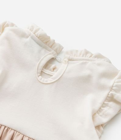 Vestido Infantil con Volados Maria y Moña - Talle 0 a 18 meses 7