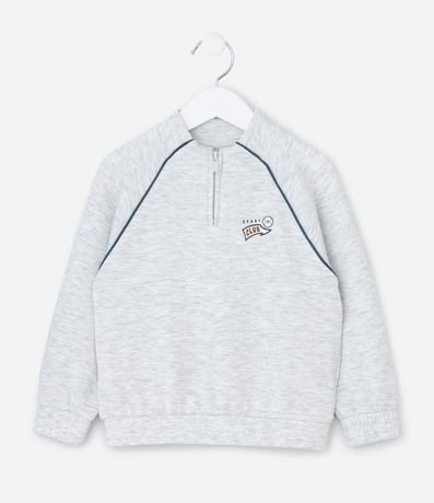 Saco Infantil con Medio Cremallera y Estampa College - Talle 1 a 5 años 2