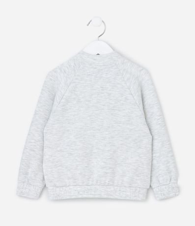 Saco Infantil con Medio Cremallera y Estampa College - Talle 1 a 5 años 3