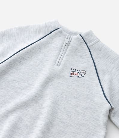 Saco Infantil con Medio Cremallera y Estampa College - Talle 1 a 5 años 6