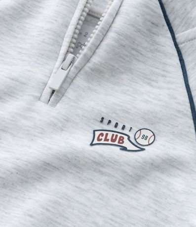 Saco Infantil con Medio Cremallera y Estampa College - Talle 1 a 5 años 7