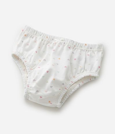 Kit 02 Bombachas Infantiles en Algodón Estampado - Talle 0 a 12 Meses 3