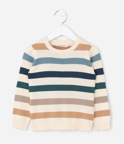 Saco Infantil en Punto con Rayas Largas Coloridas – Talle 1 a 5/6 años