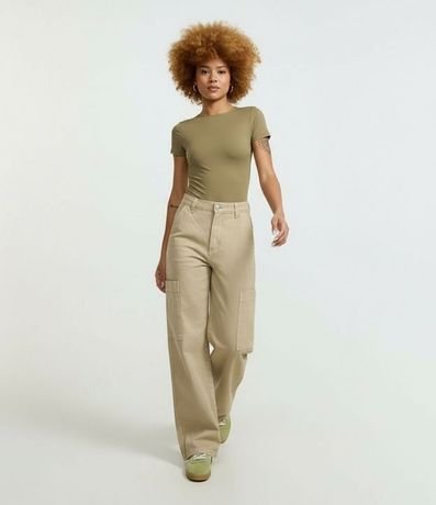 Body Básico en Poliamida con Mangas Cortas 5