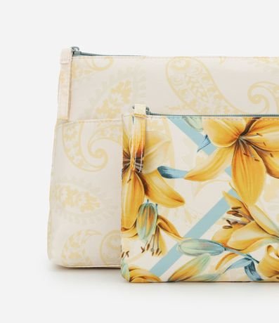 Kit 02 Neceser con Estampado Floral 7