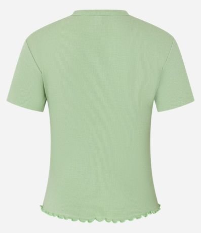 Blusa en Viscosa Texturizada y con Bajo Ondulado 8