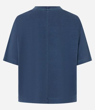 Remera Over en Cotton con Estampa Lettering Special Records 7