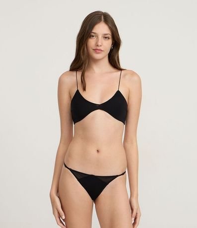 Bombacha Colaless Hilo en Tule con Leve Transparencia