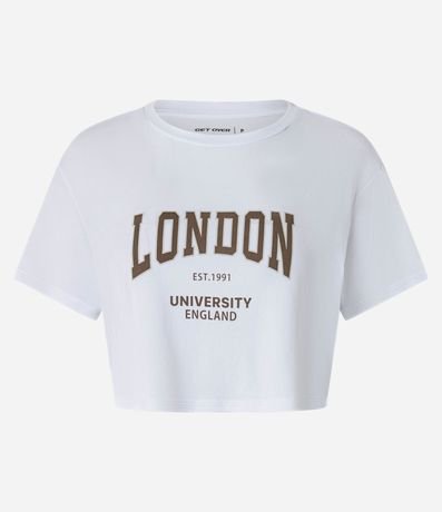 Remera Boxy Deportiva en Poliamida Texturizada con Estampa London 5