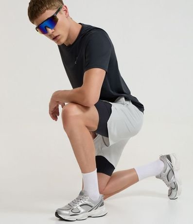 Bermuda Deportiva con Short de Compresión y Lettering 4