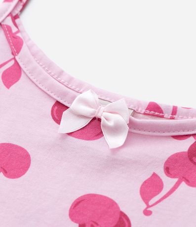 Camisón Infantil con Estampa de Cerezas - Talle 5 a 14 años 4