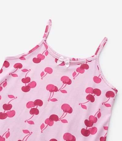 Camisón Infantil con Estampa de Cerezas - Talle 5 a 14 años 6