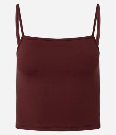 Top Cropped de Poliamida con Breteles Finos 4