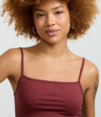 Top Cropped de Poliamida con Breteles Finos 3