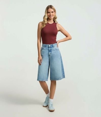 Body Básico en Rib con Cuello Halter 6