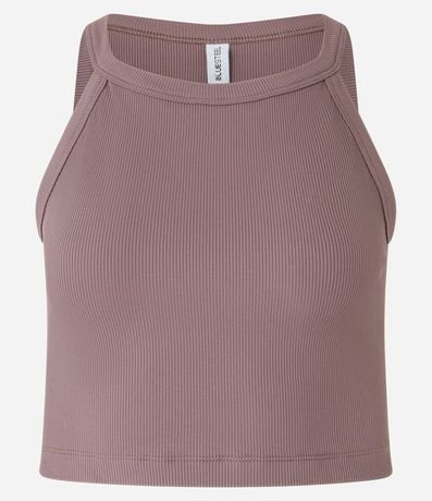 Blusa en Rib con Cuello Halter 5