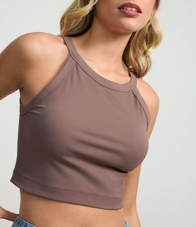 Blusa en Rib con Cuello Halter 3