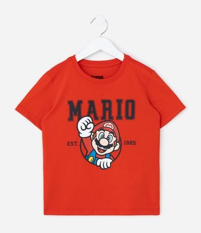 Remera Infantil con Estampa Mario de Nintendo - Talle 4 a 10 años